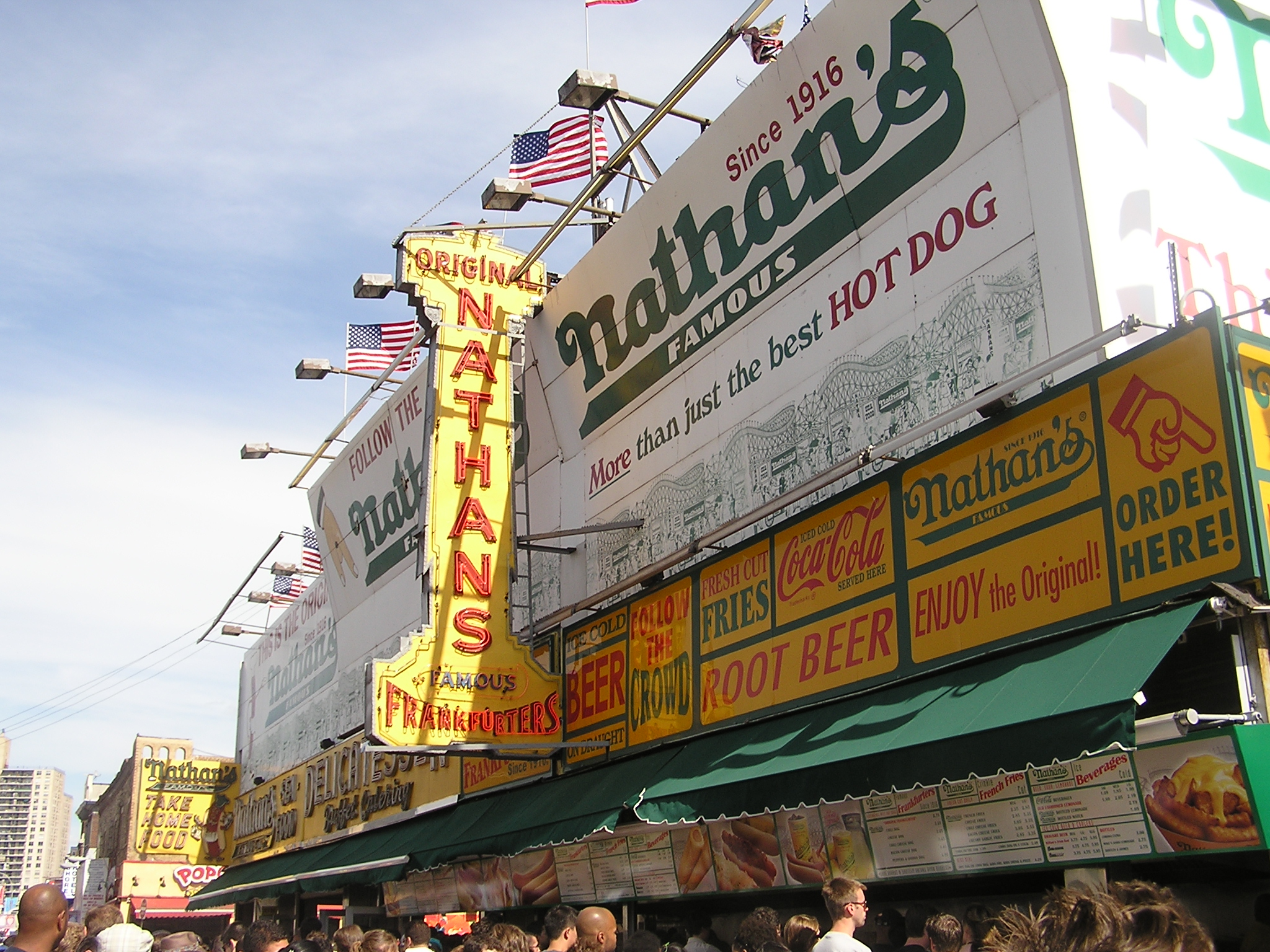 Nathan's - 1/4 mile from Keyspan Park, Brooklyn NY