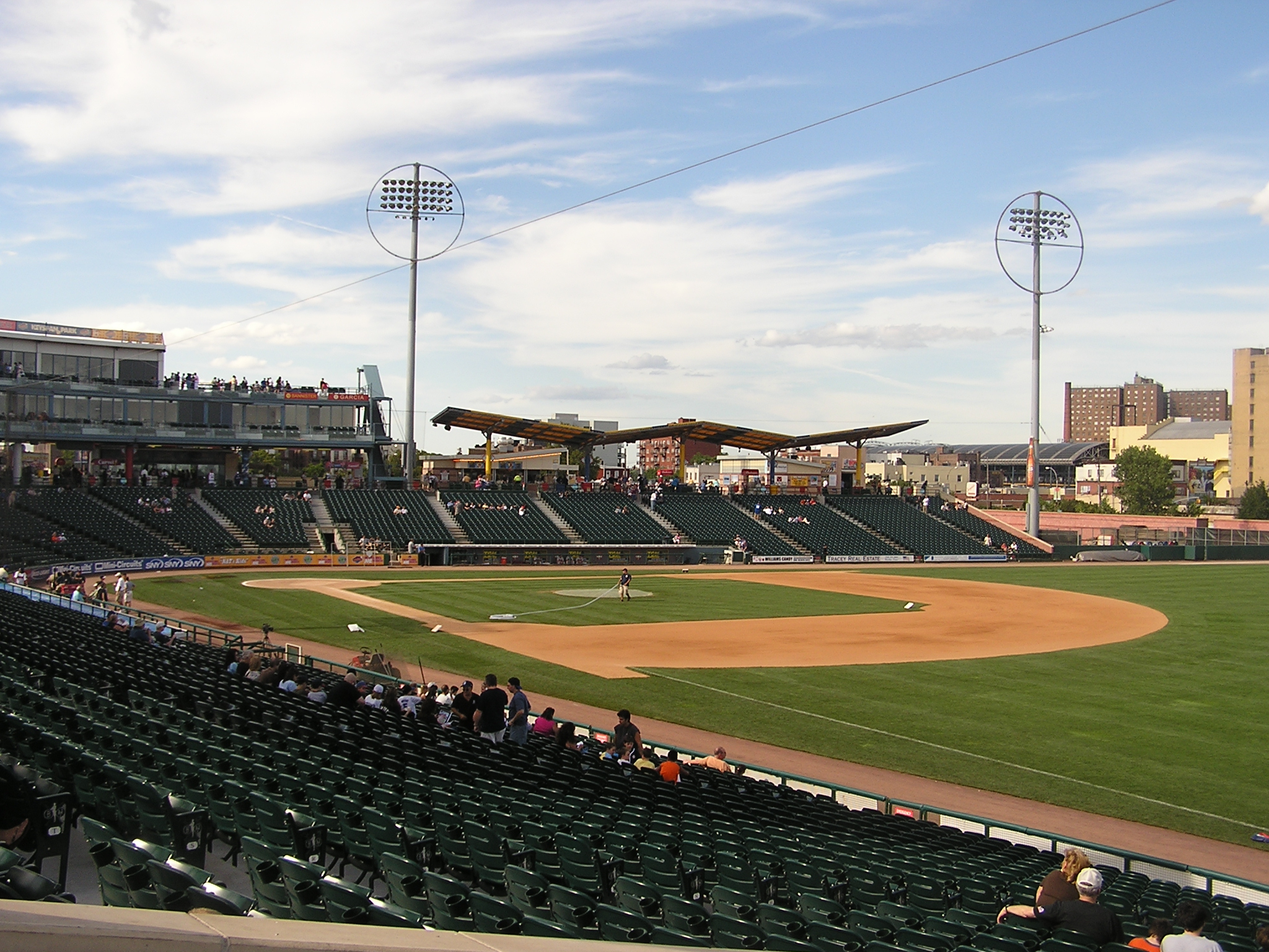 The view from Left Field- Keyspan Park, Brooklyn