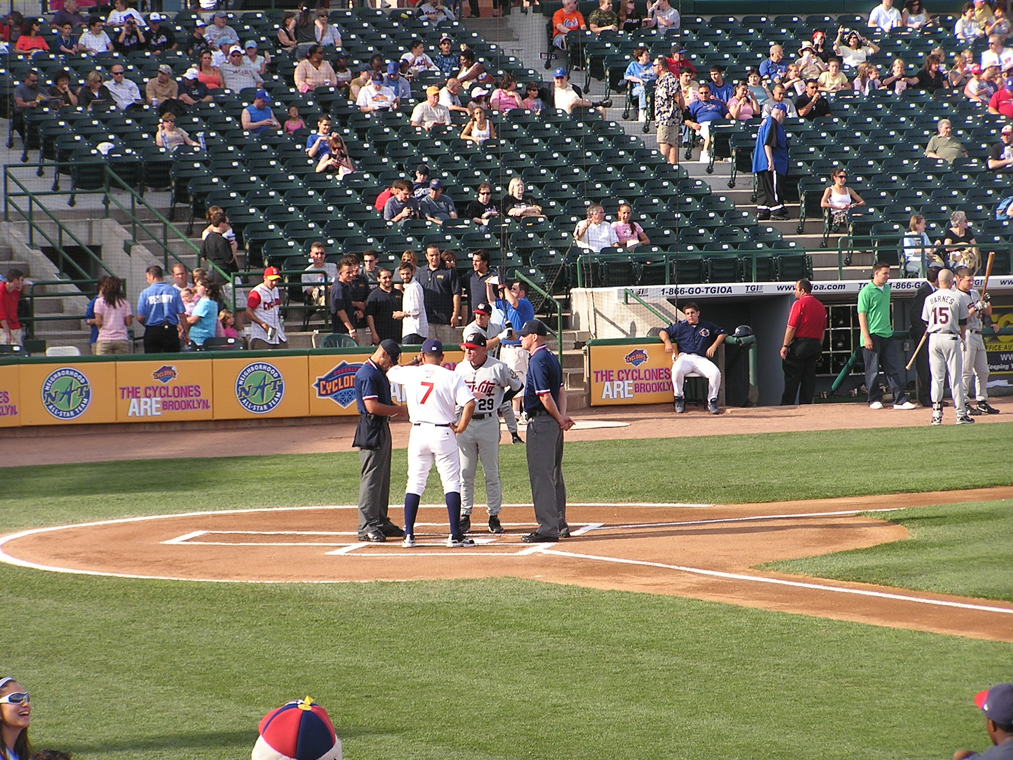 Exchanging the Line ups - Keyspan Park - Brooklyn