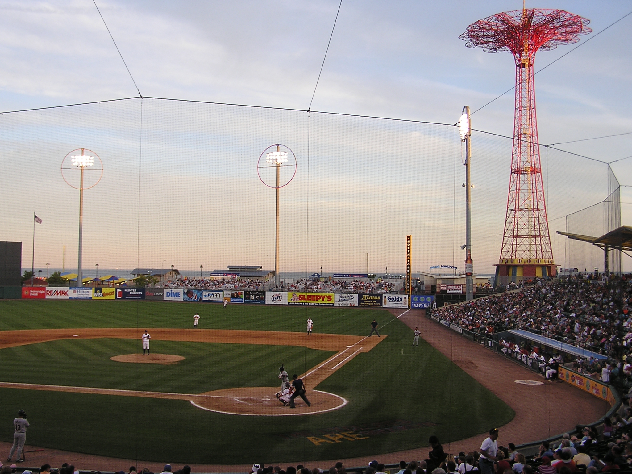 The Parachute Jump overlooking the field - Keyspan