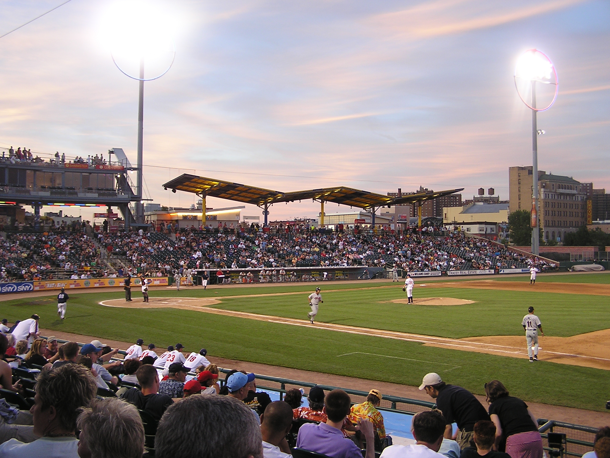 A view from behind 1st base - Keyspan Park