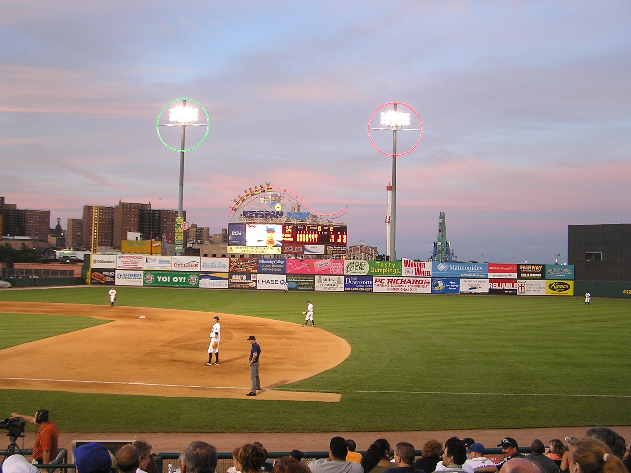 Dusk at Keyspan Park, Brooklyn NY