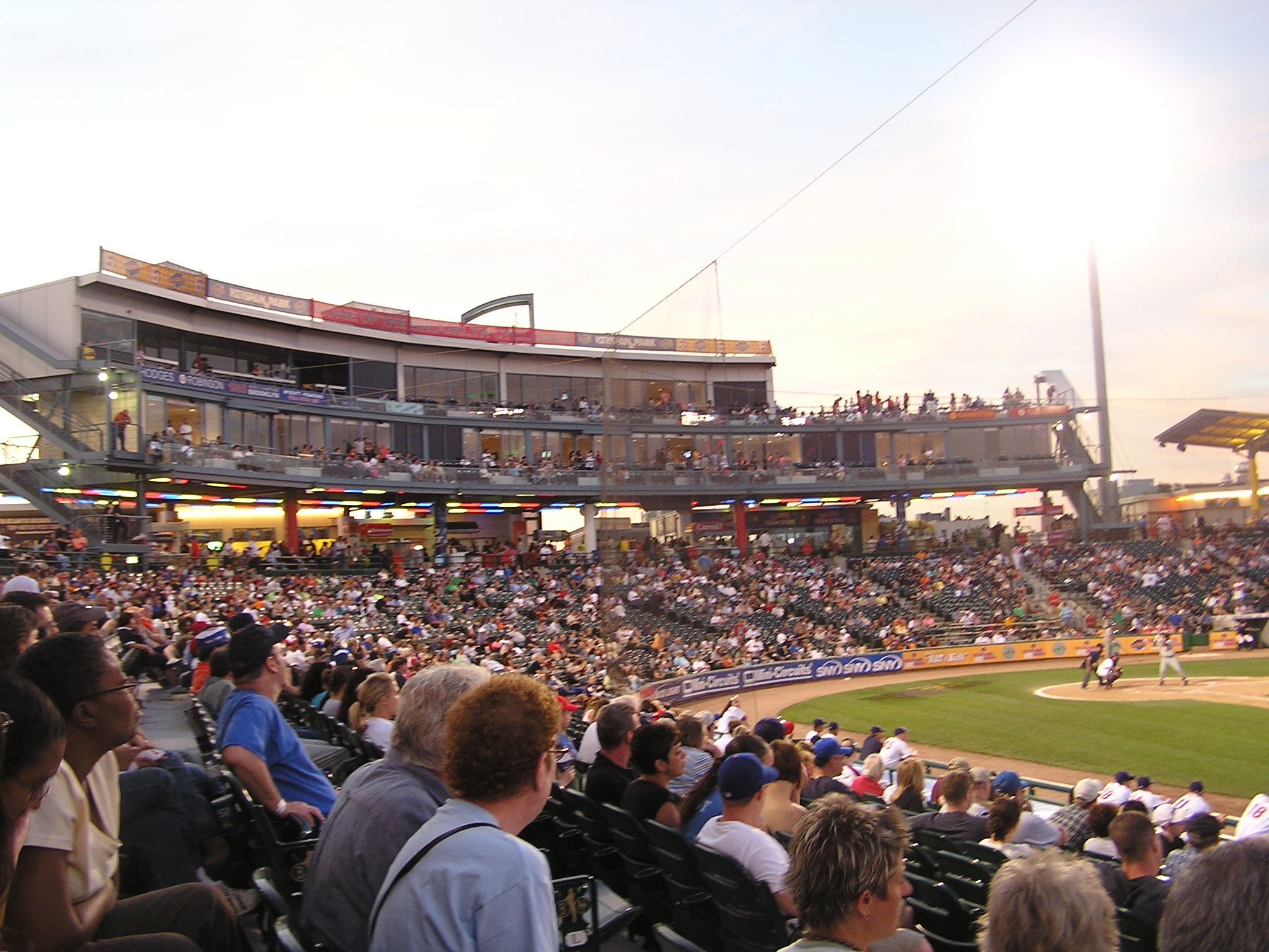 Looking behind Home Plate - Keyspan Park